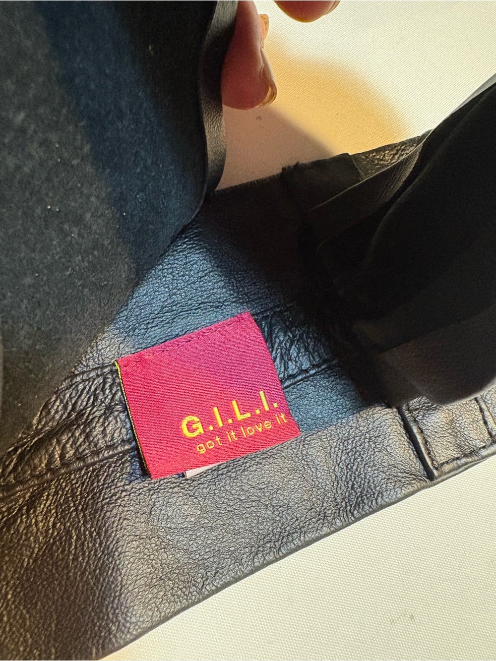 G.I.L.I . black leather obi-style wrap belt - Picture 13 of 14